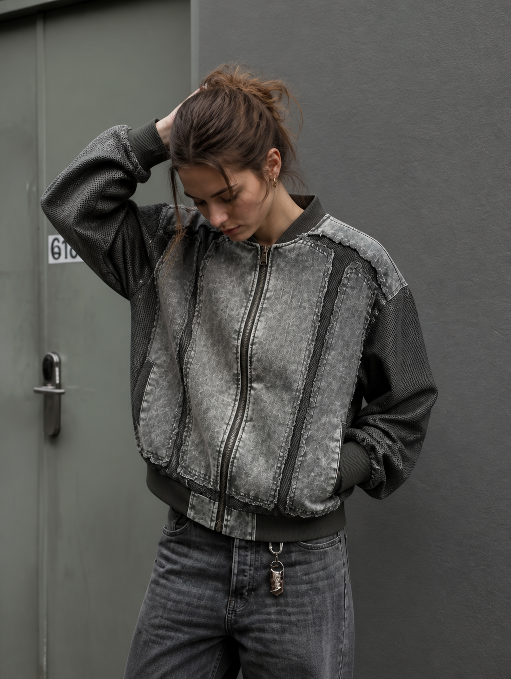 UNSEEN-Studios Raw Edge Bomberjacket