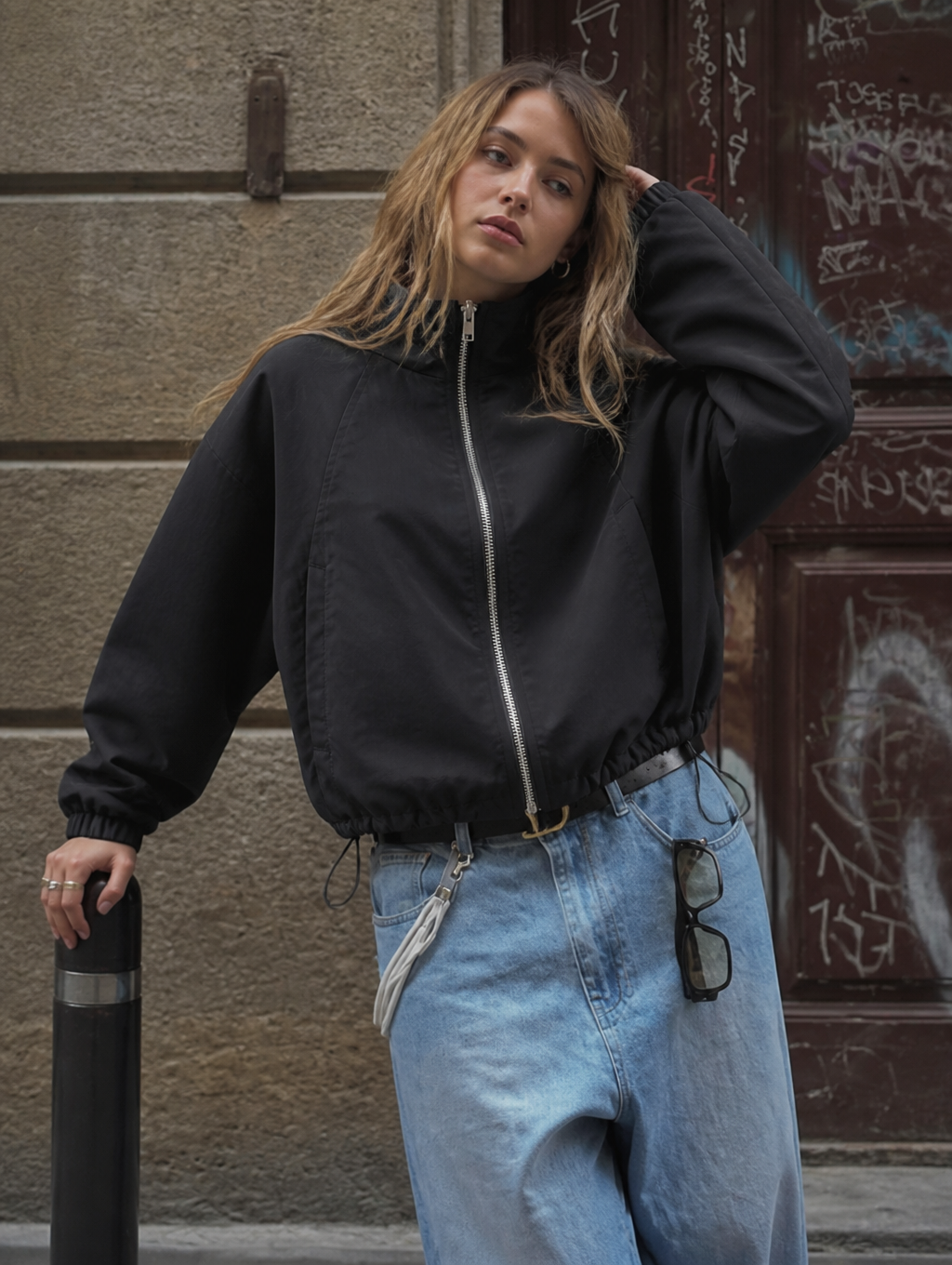 UNSEEN-Studios Airwave Cropped Wind Jacket