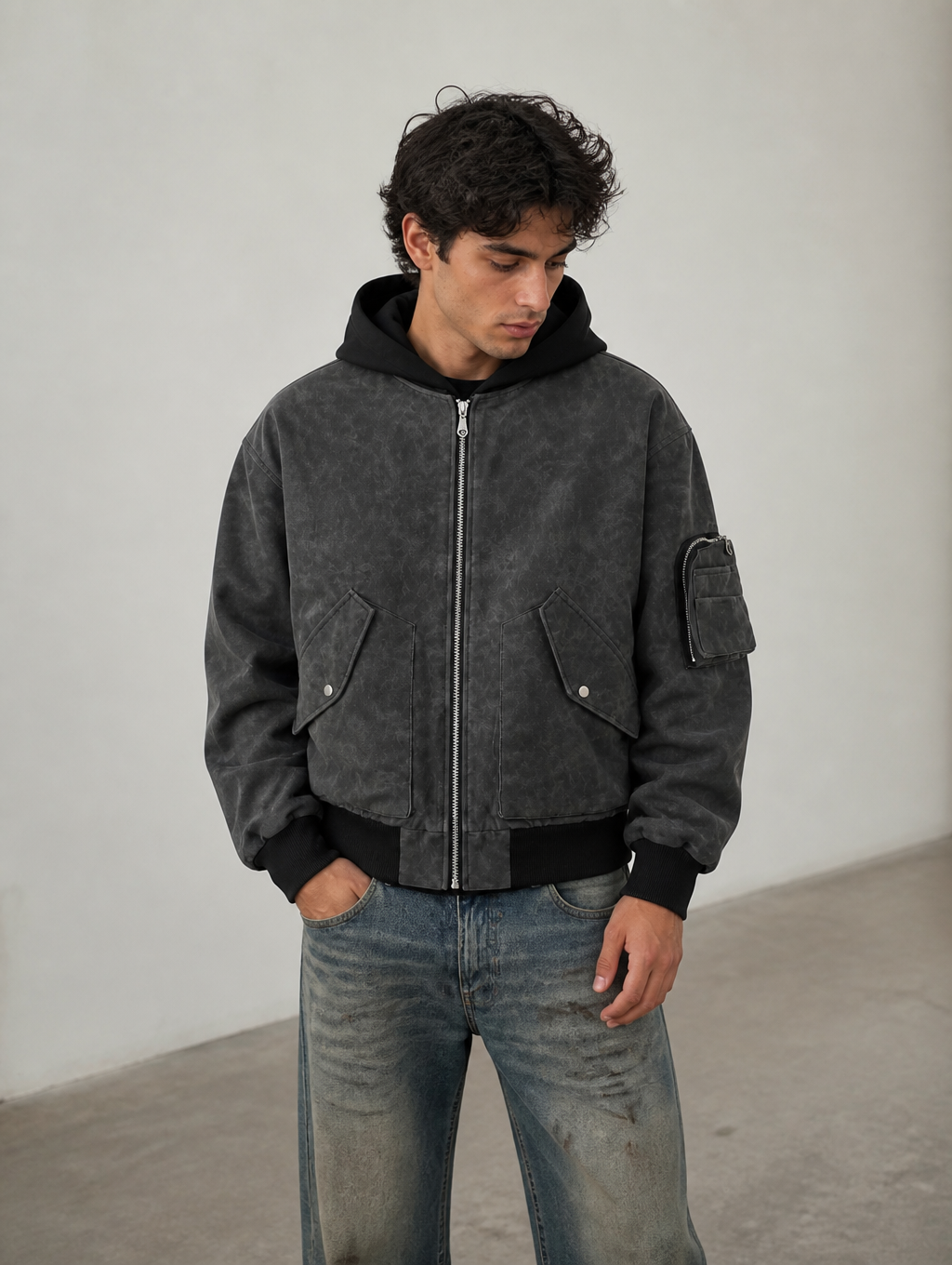 UNSEEN-Studios Sector Utility Bomber Jacket