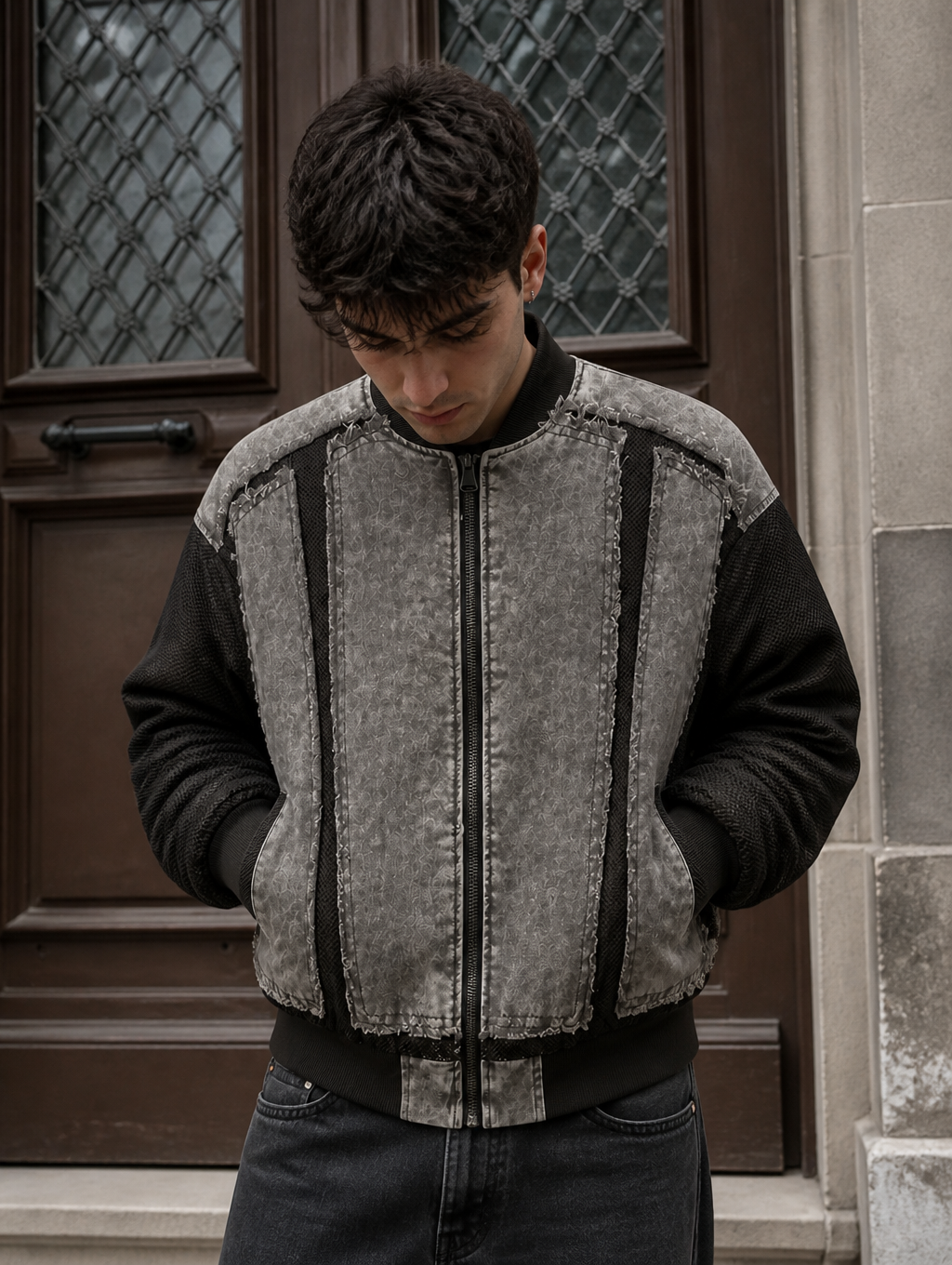 UNSEEN-Studios Raw Edge Bomberjacket