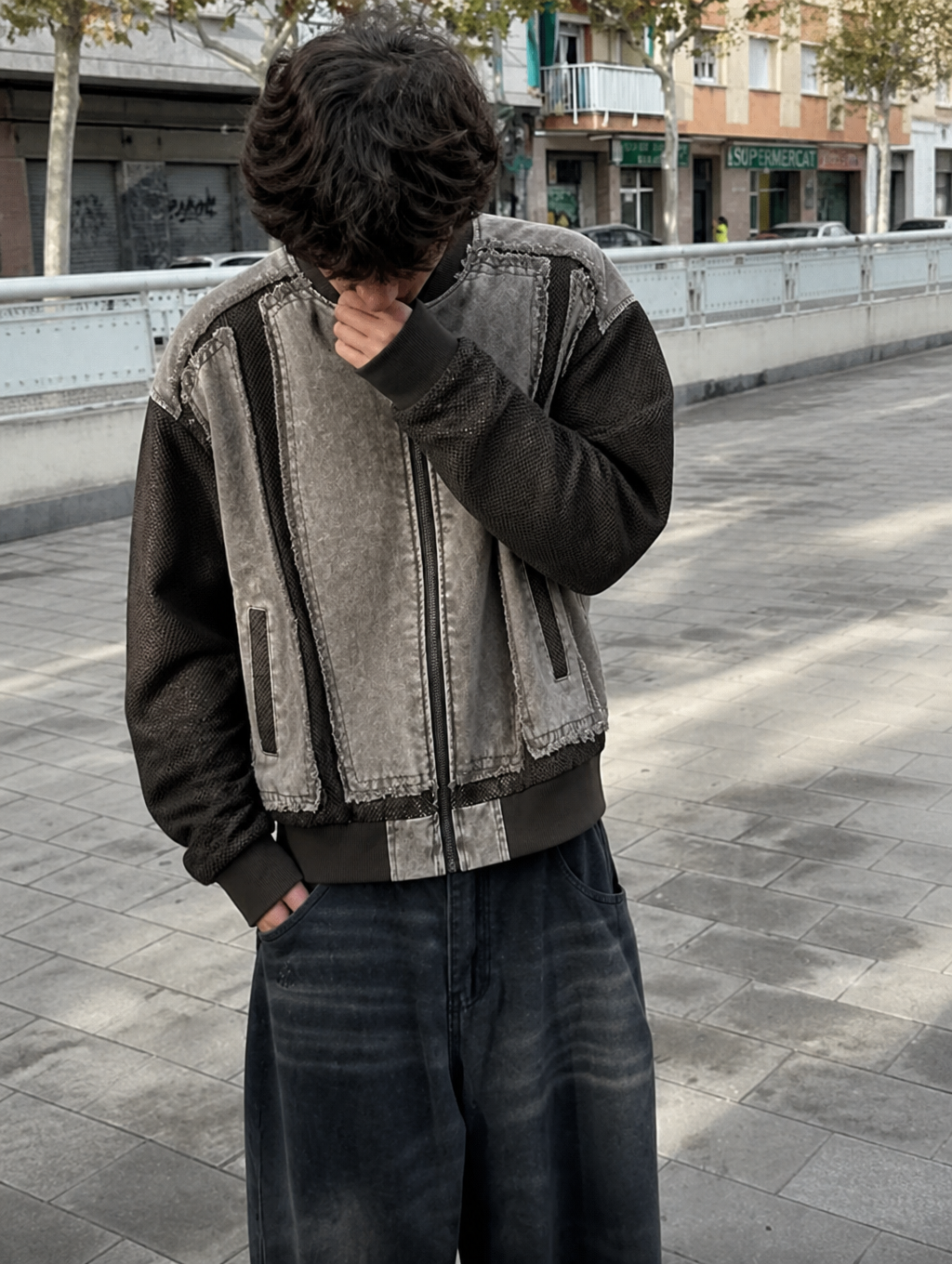UNSEEN-Studios Raw Edge Bomberjacket