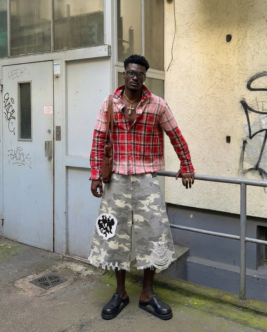 UNSEEN-Studios Punk Camo Shorts