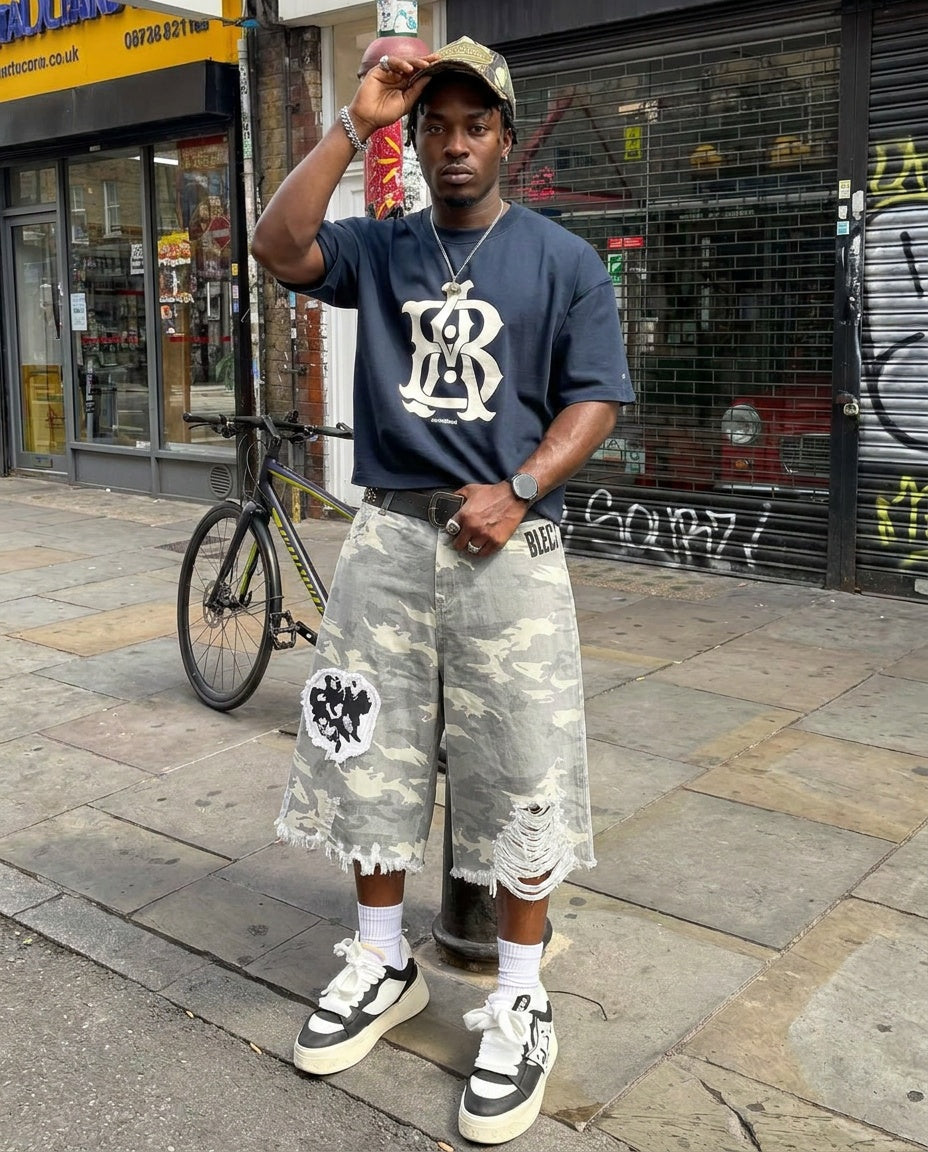 UNSEEN-Studios Punk Camo Shorts