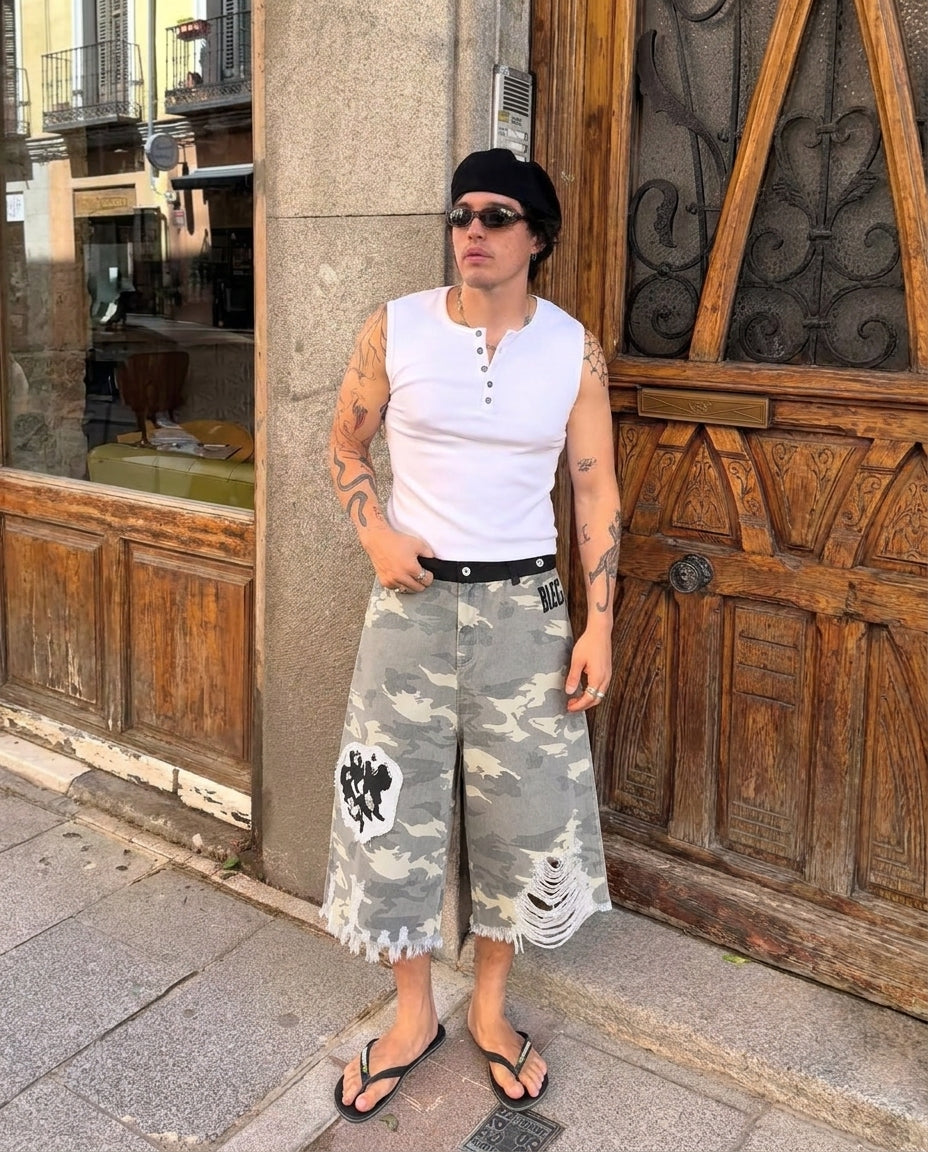 UNSEEN-Studios Punk Camo Shorts