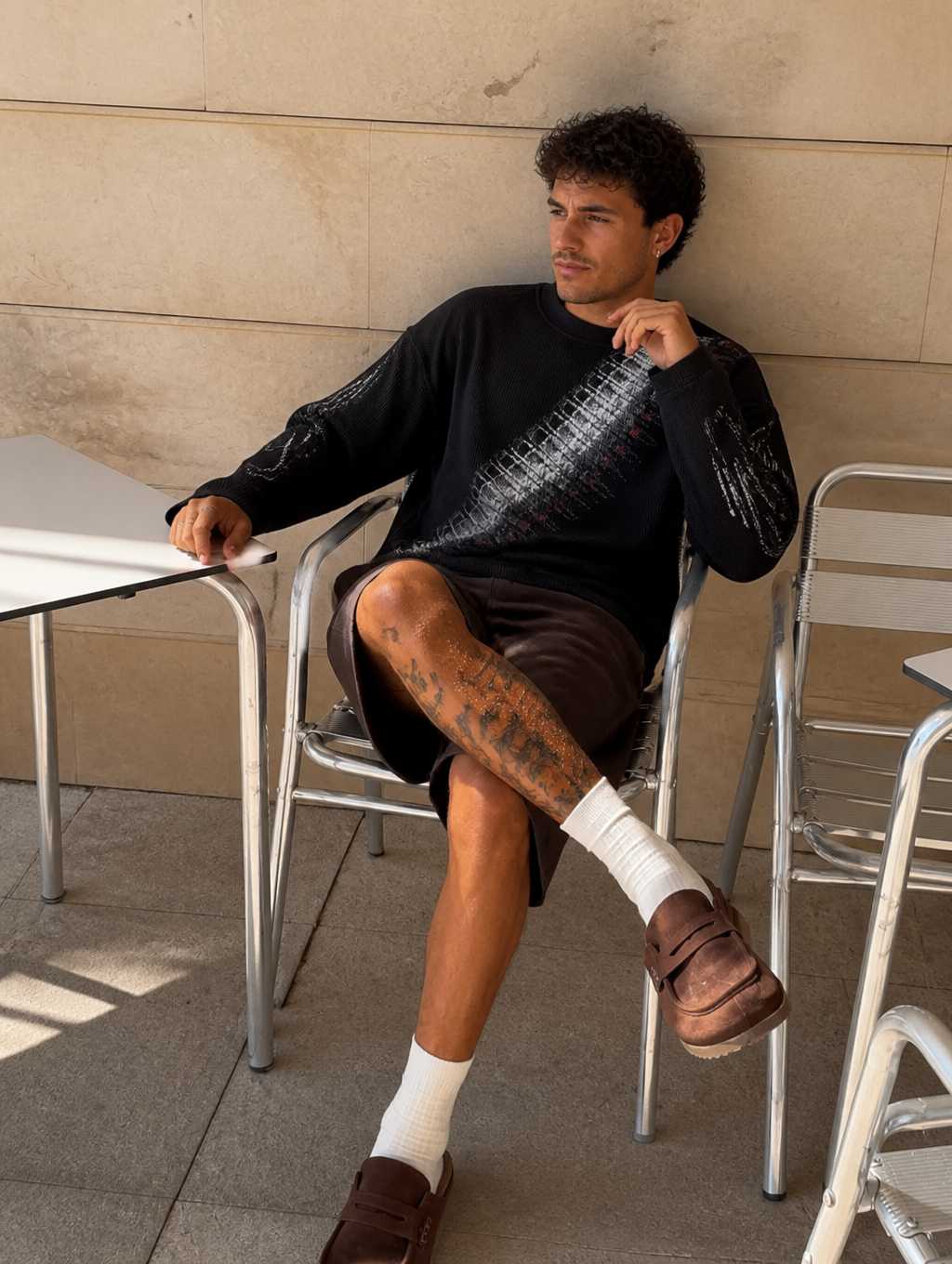 UNSEEN-Studios Cartridge Belt Waffle Longsleeve