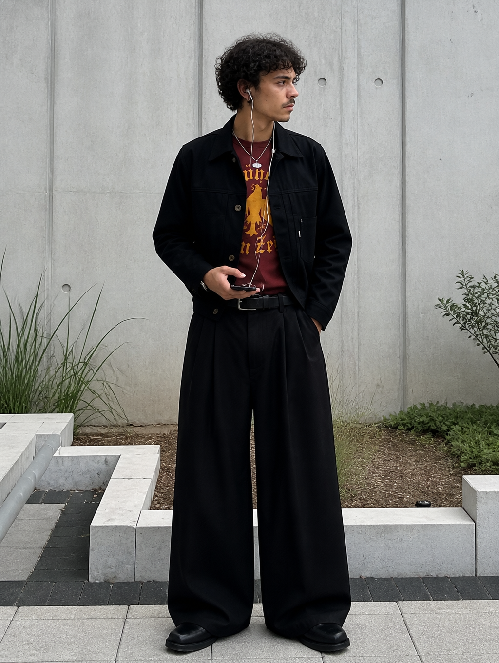 UNSEEN-Studios Tailored Pleated Bundfaltenhose
