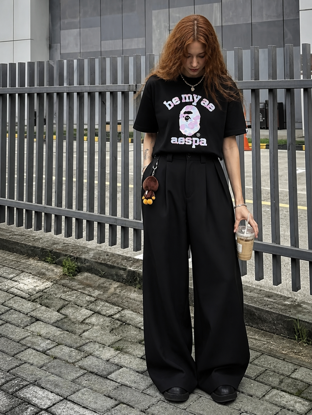 UNSEEN-Studios Blackout Wide Leg Suit Pants