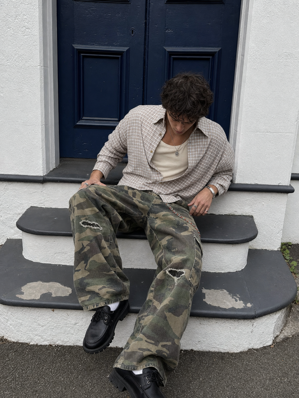 UNSEEN-Studios Phantom Camo Cargo Jeans