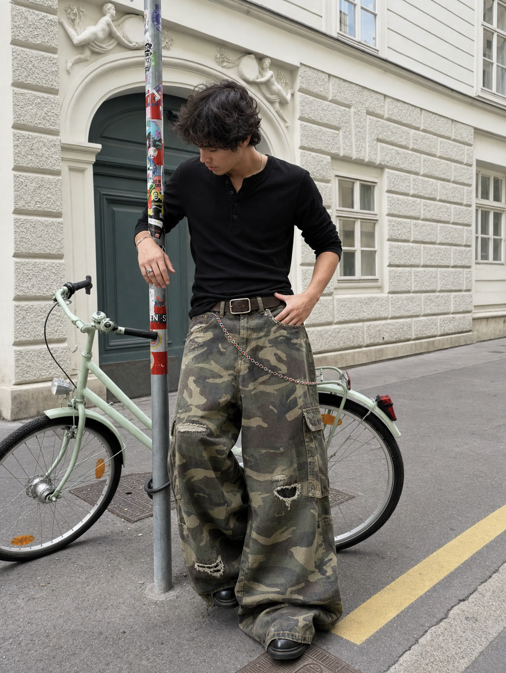 UNSEEN-Studios Phantom Camo Cargo Jeans