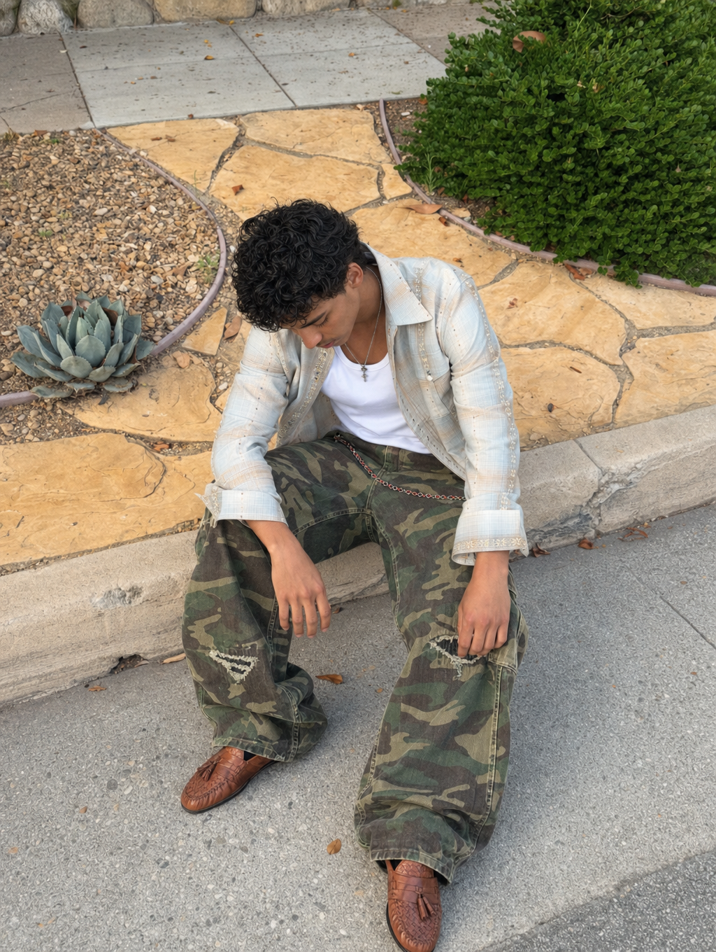 UNSEEN-Studios Phantom Camo Cargo Jeans