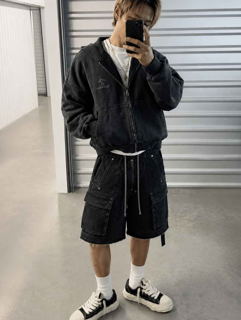 UNSEEN-Studios Succubus Denim Cargo Shorts