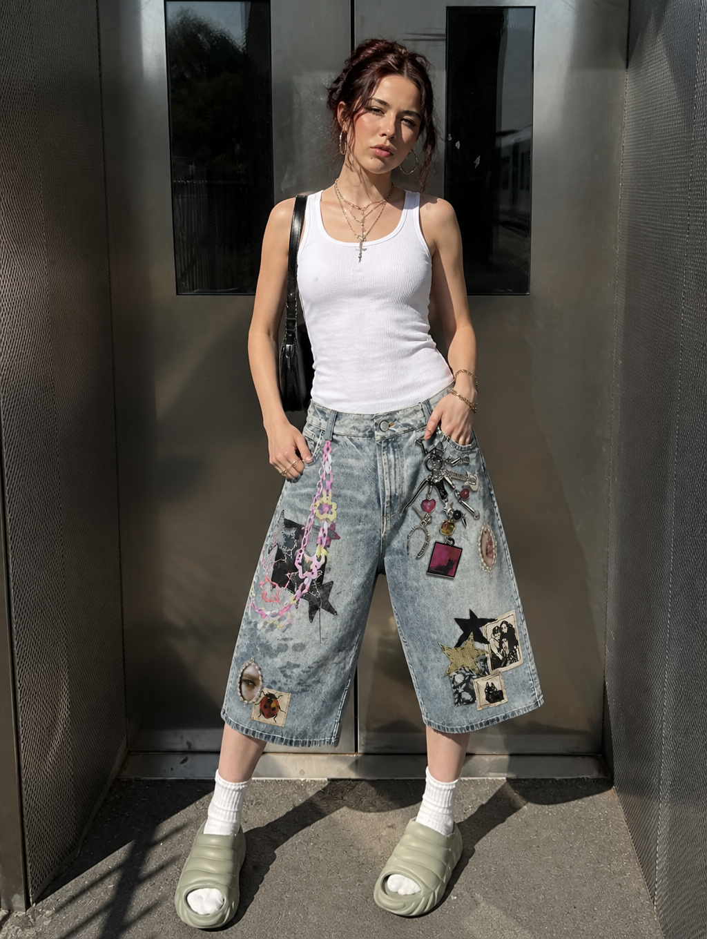 UNSEEN-Studios Relic Denim Shorts