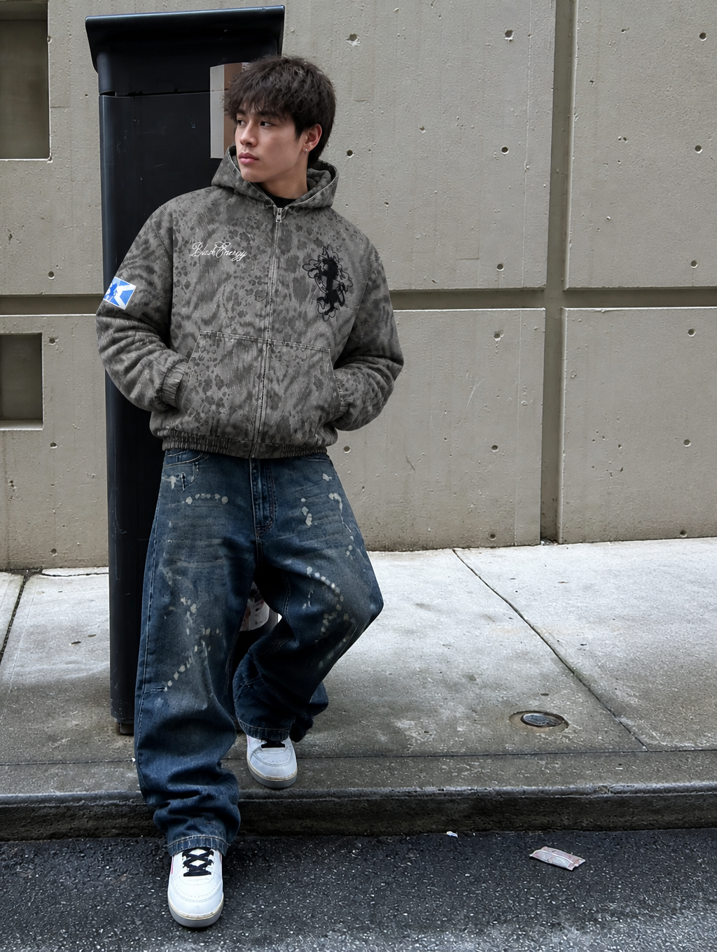 UNSEEN-Studios Shadow Leopard Zip Hoodie