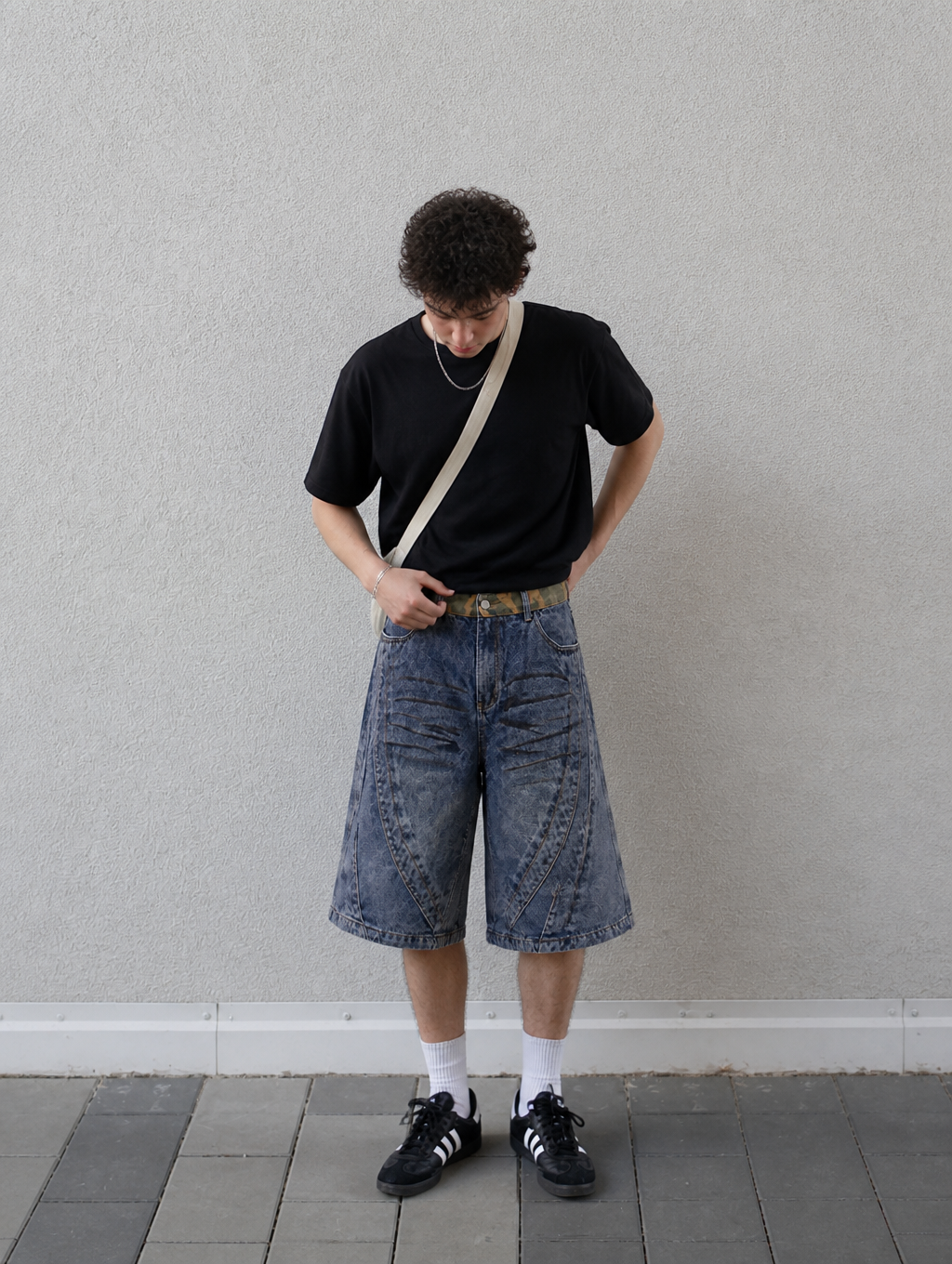 UNSEEN-Studios Offset Denim Shorts