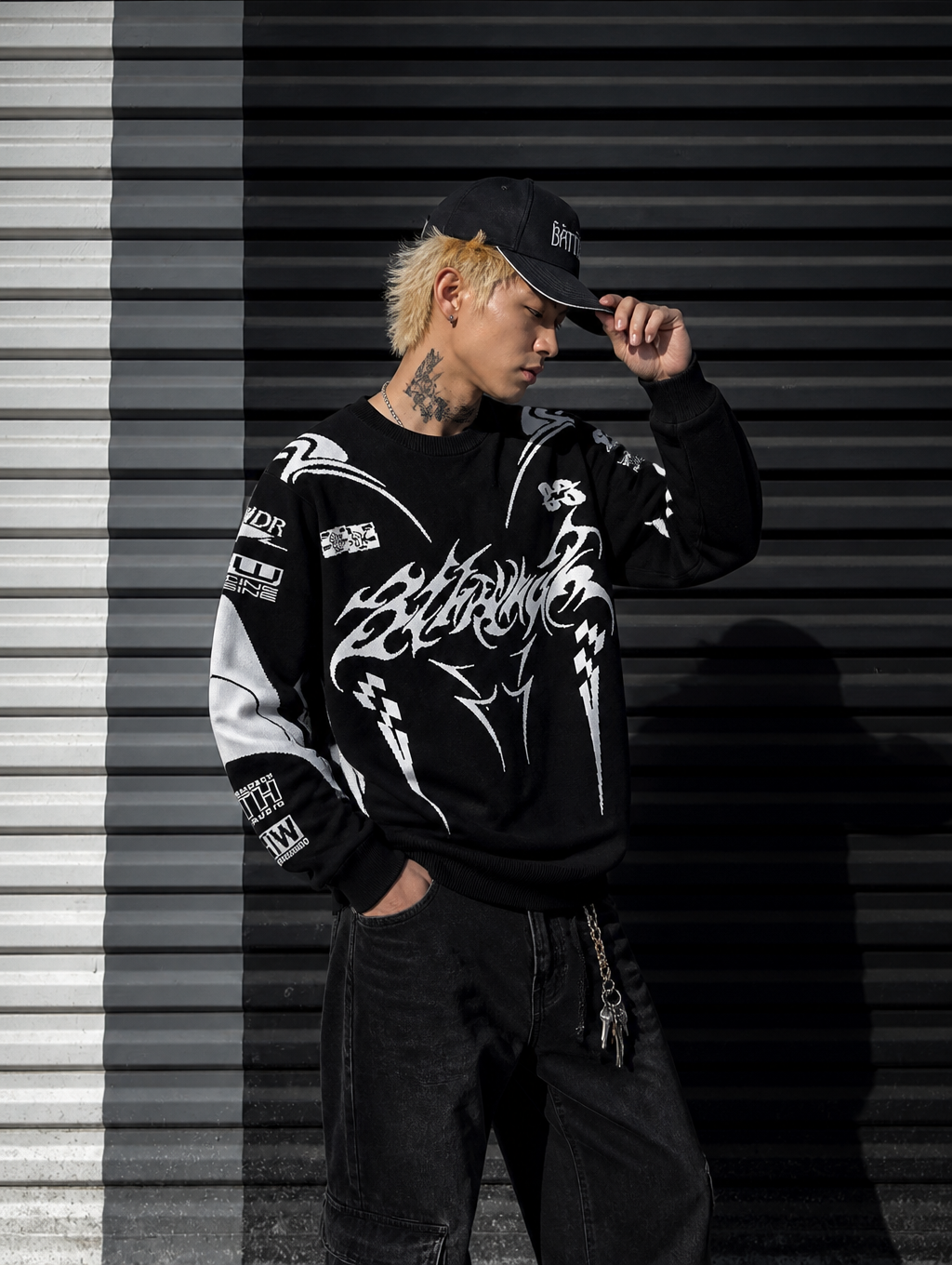 UNSEEN-Studios Cyber Race Knit Sweater