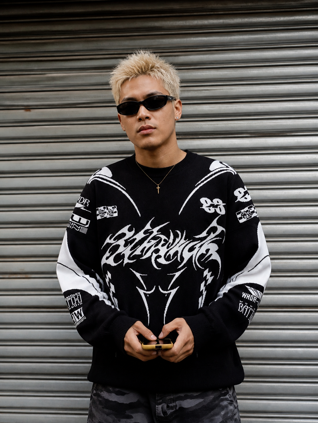 UNSEEN-Studios Cyber Race Knit Sweater