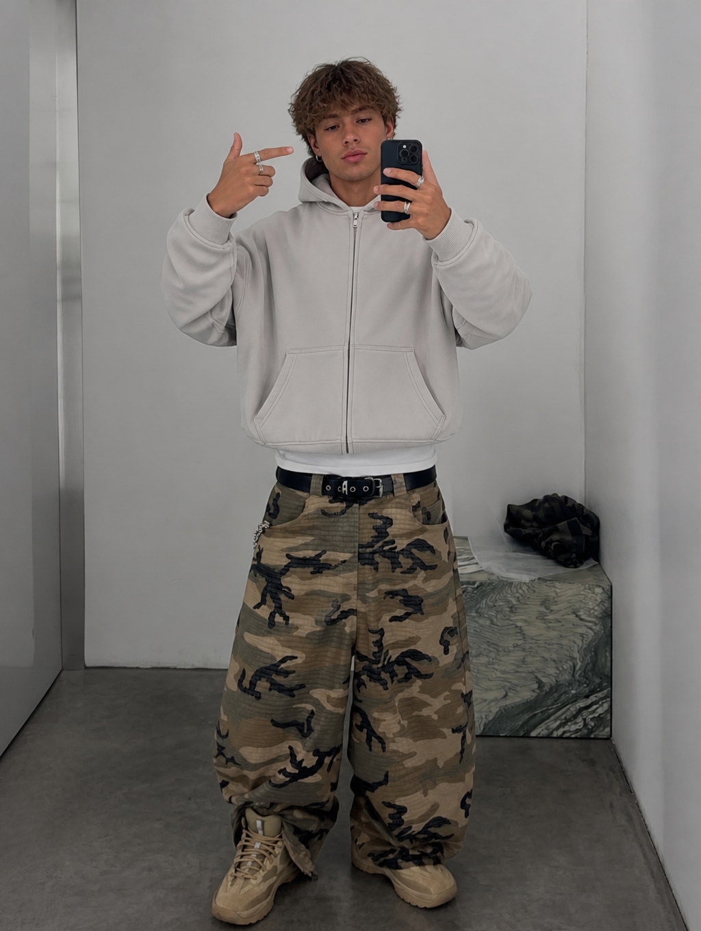 UNSEEN-Studios Core Washed Zip Hoodie