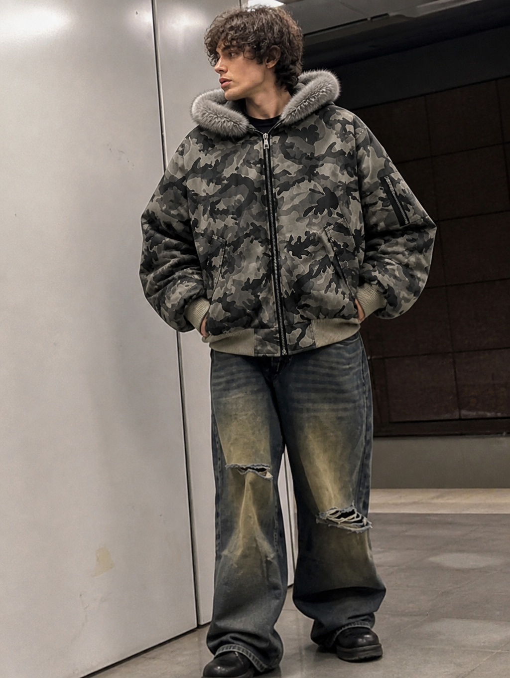 UNSEEN-Studios Arctic Hunter Fur Jacket