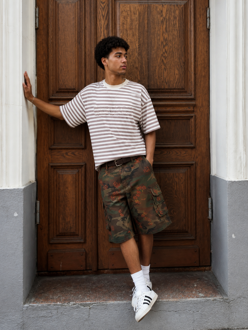 UNSEEN-Studios Bloom Camo Cargo Shorts
