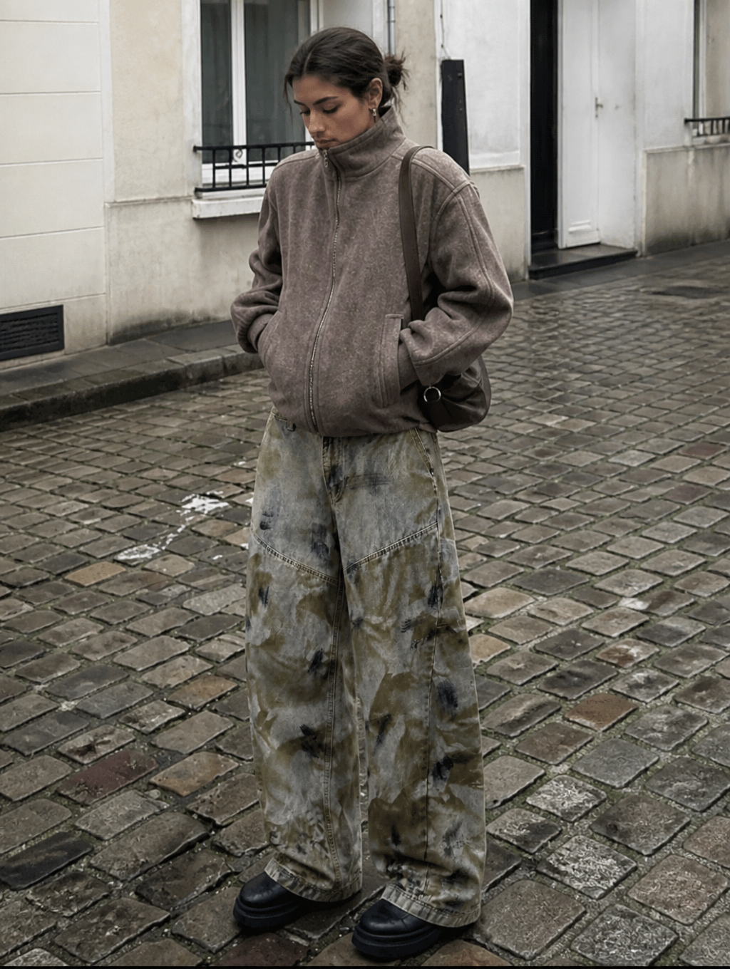 UNSEEN-Studios Mud Washed Baggy Jeans