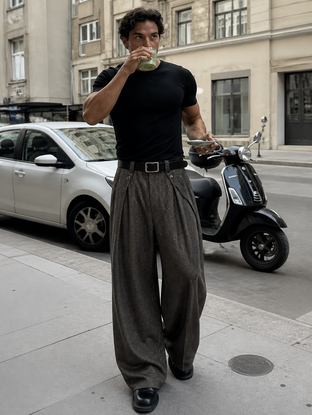 UNSEEN-Studios Layered Loose Fit Suit Pants