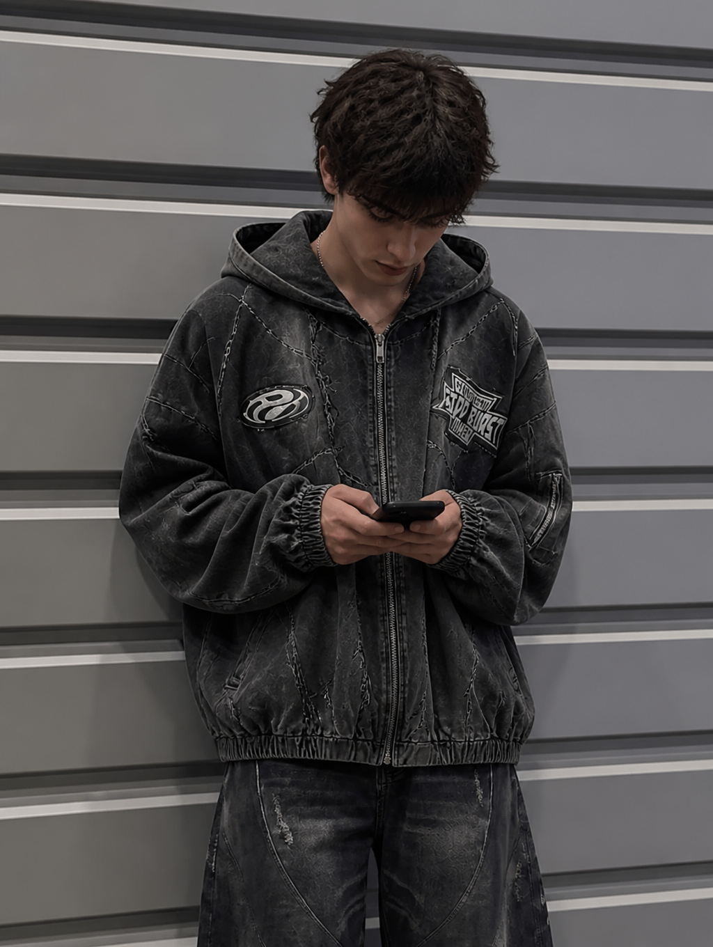 UNSEEN-Studios Ghost Signal Bomber Jacket