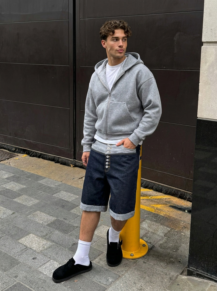UNSEEN-Studios Reverse Button Jorts