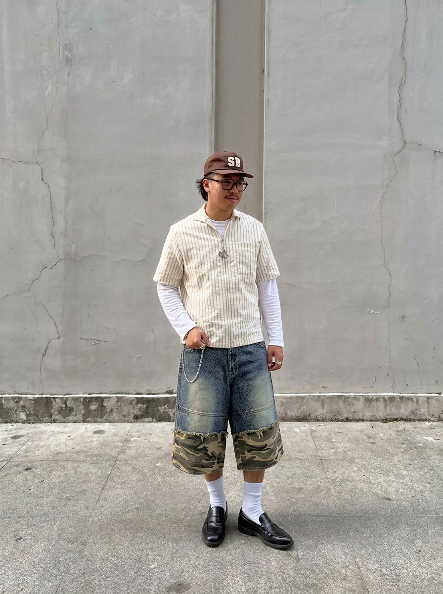 UNSEEN-Studios Distressed Demon Jorts