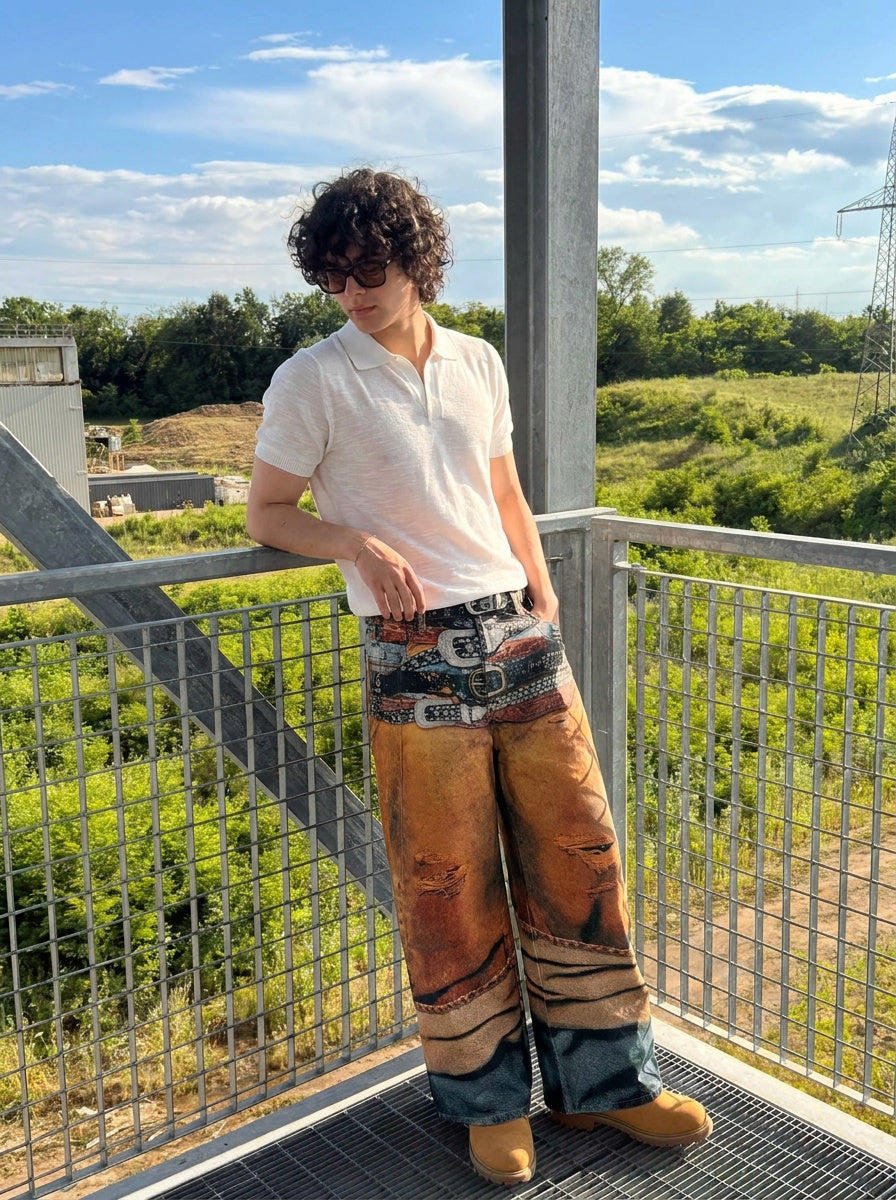 UNSEEN-Studios Multibelt Desert Jeans