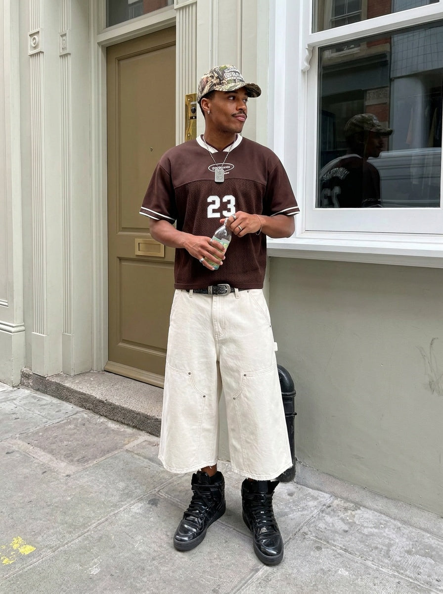 UNSEEN-Studios Canvas Double Knee Utility Shorts