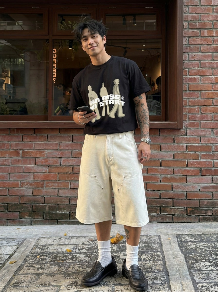 UNSEEN-Studios Canvas Double Knee Utility Shorts