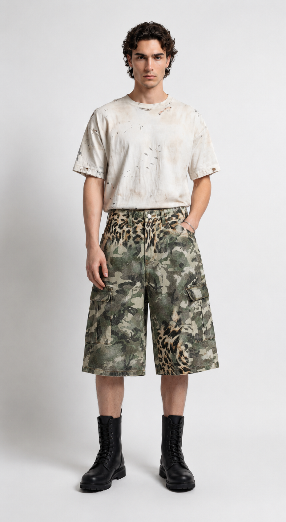 UNSEEN-Studios Jaguar Camo Cargo Shorts