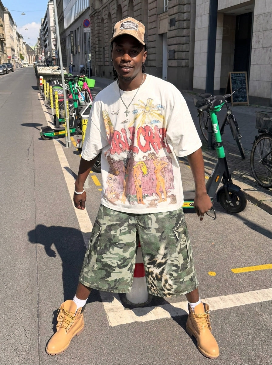 UNSEEN-Studios Jaguar Camo Cargo Shorts
