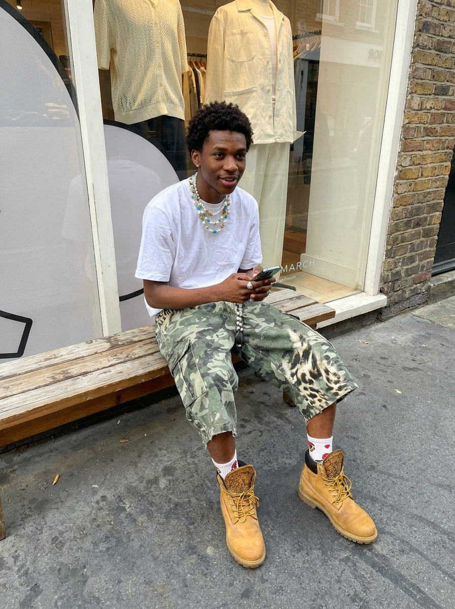 UNSEEN-Studios Jaguar Camo Cargo Shorts