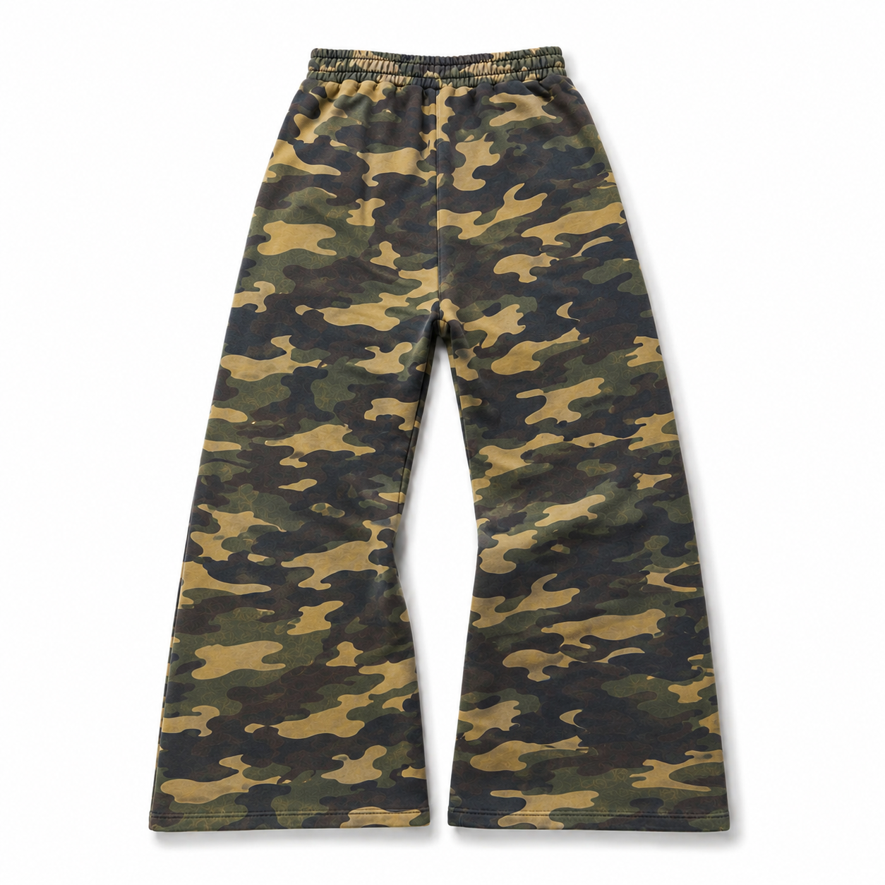 UNSEEN-Studios Woodland Camo Flared Sweatpants