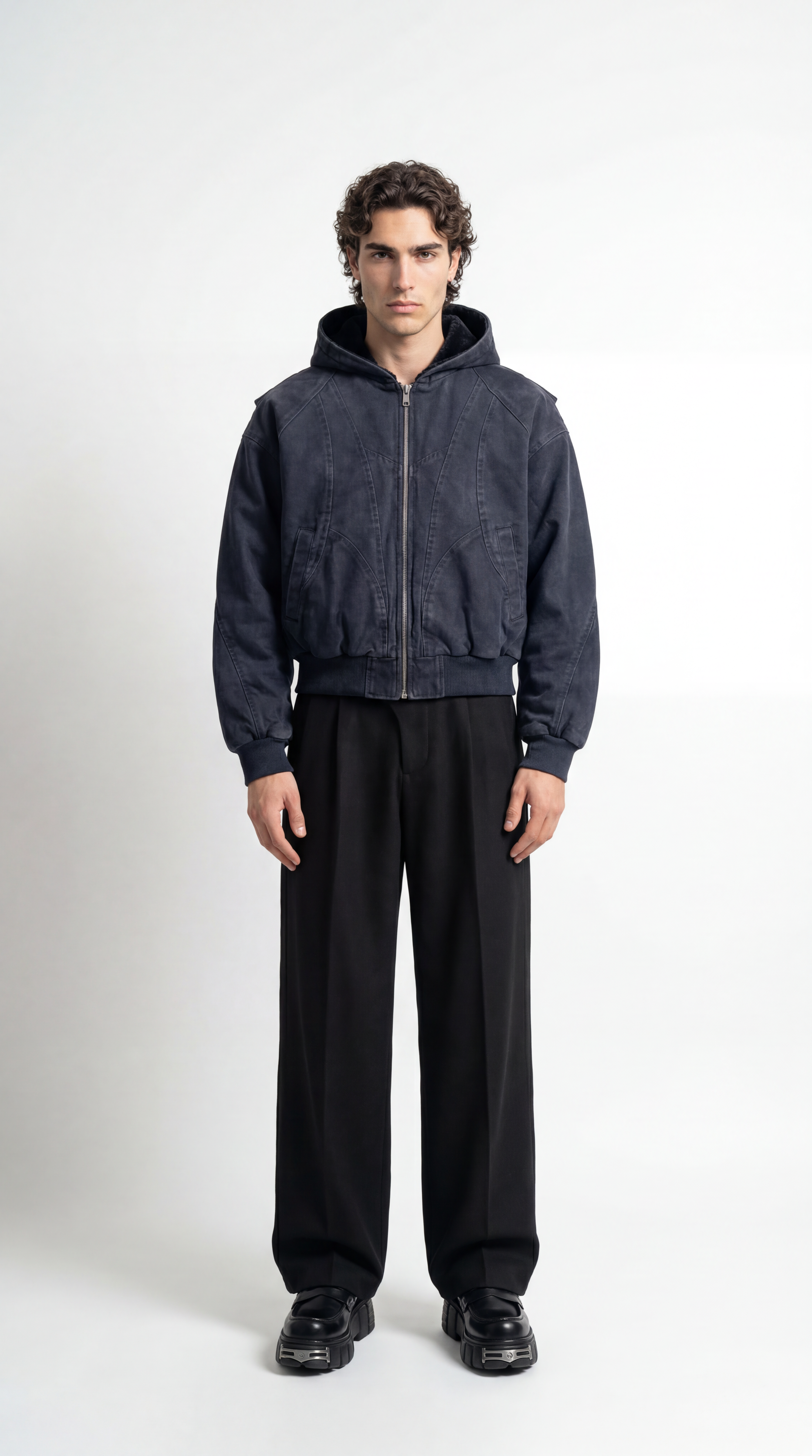 UNSEEN-Studios Helix Washed Bomber Jacket