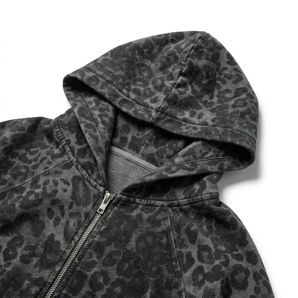 UNSEEN-Studios Leopard Zip Hoodie Dynama