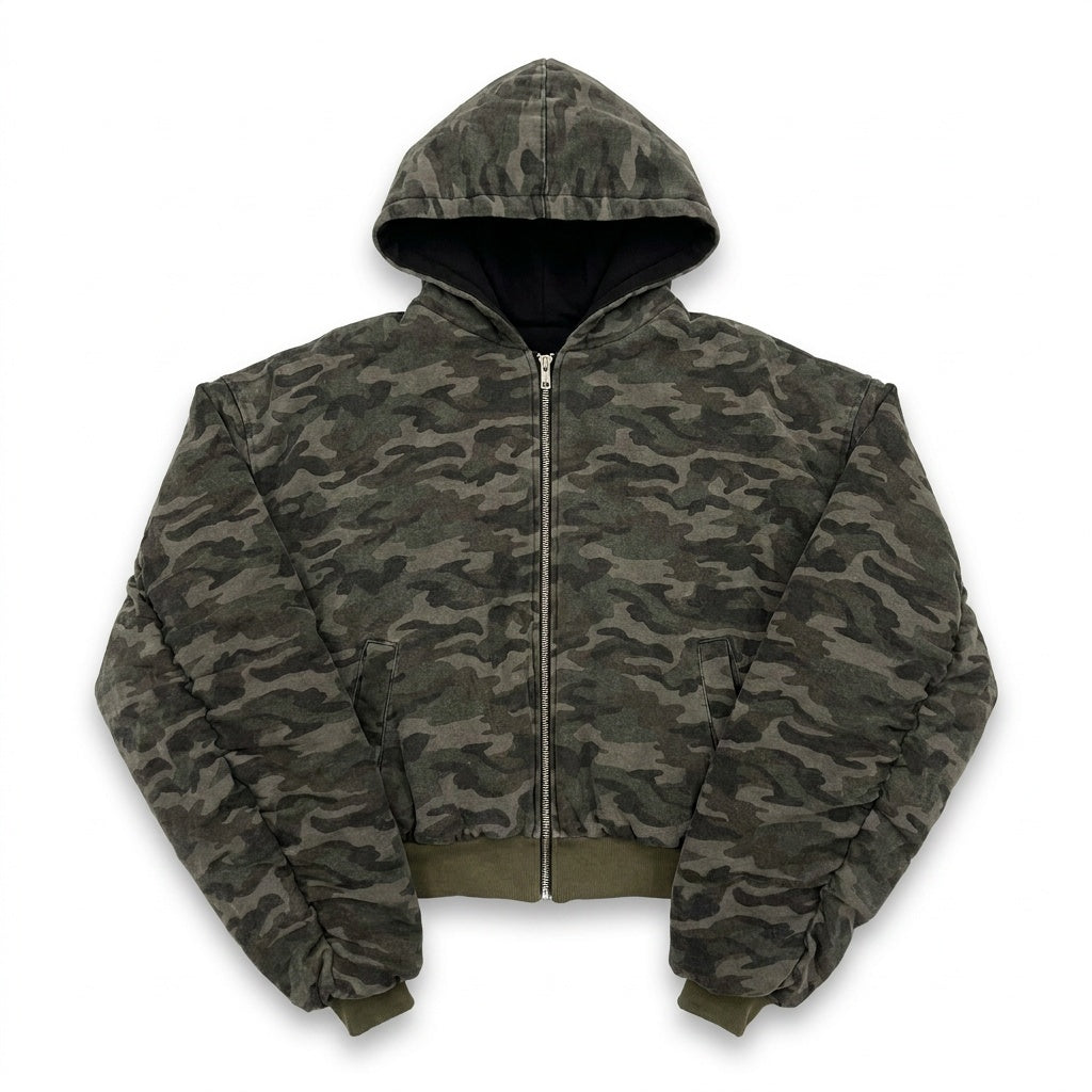 UNSEEN-Studios Neverland Camo Zip Bomber Jacket