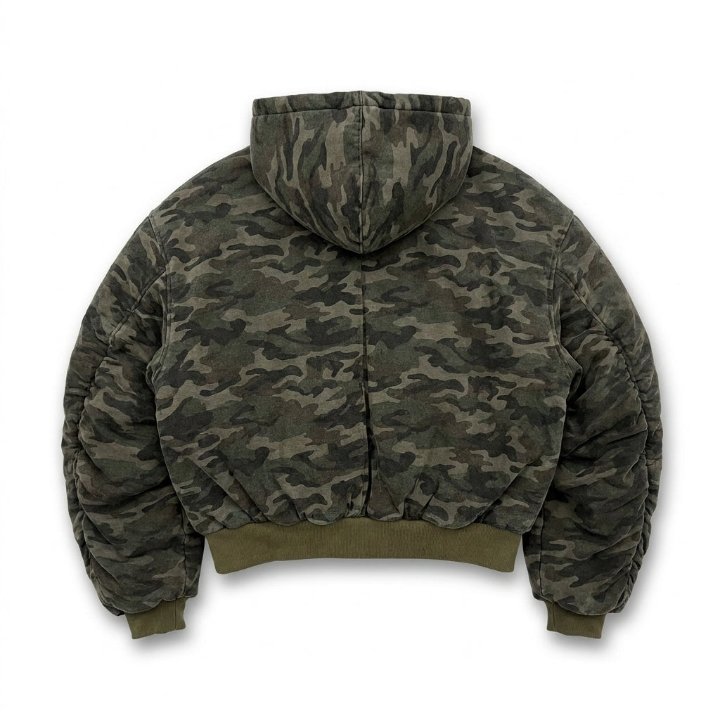 UNSEEN-Studios Neverland Camo Zip Bomber Jacket