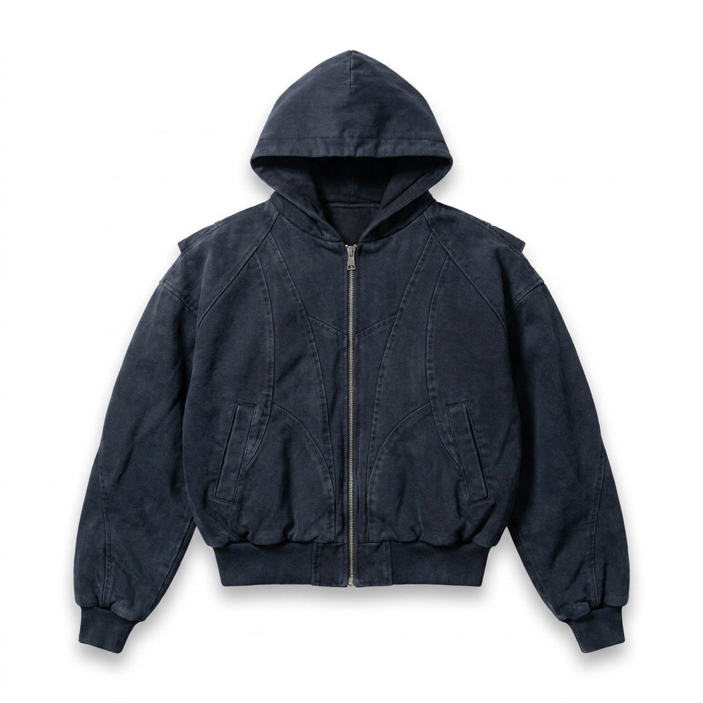 UNSEEN-Studios Helix Washed Bomber Jacket