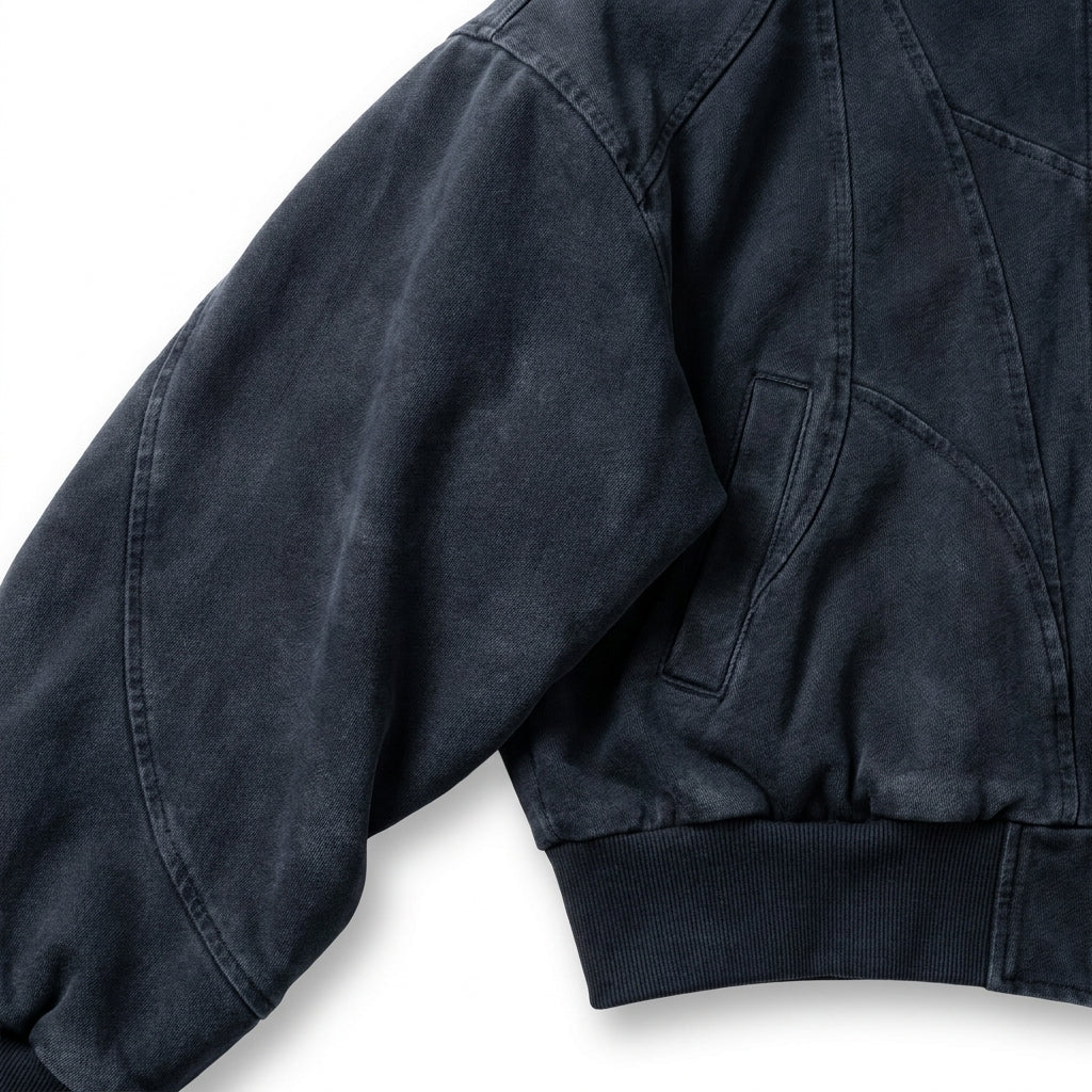 UNSEEN-Studios Helix Washed Bomber Jacket