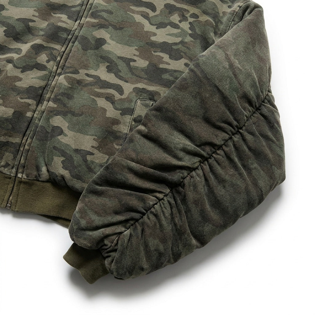 UNSEEN-Studios Neverland Camo Zip Bomber Jacket