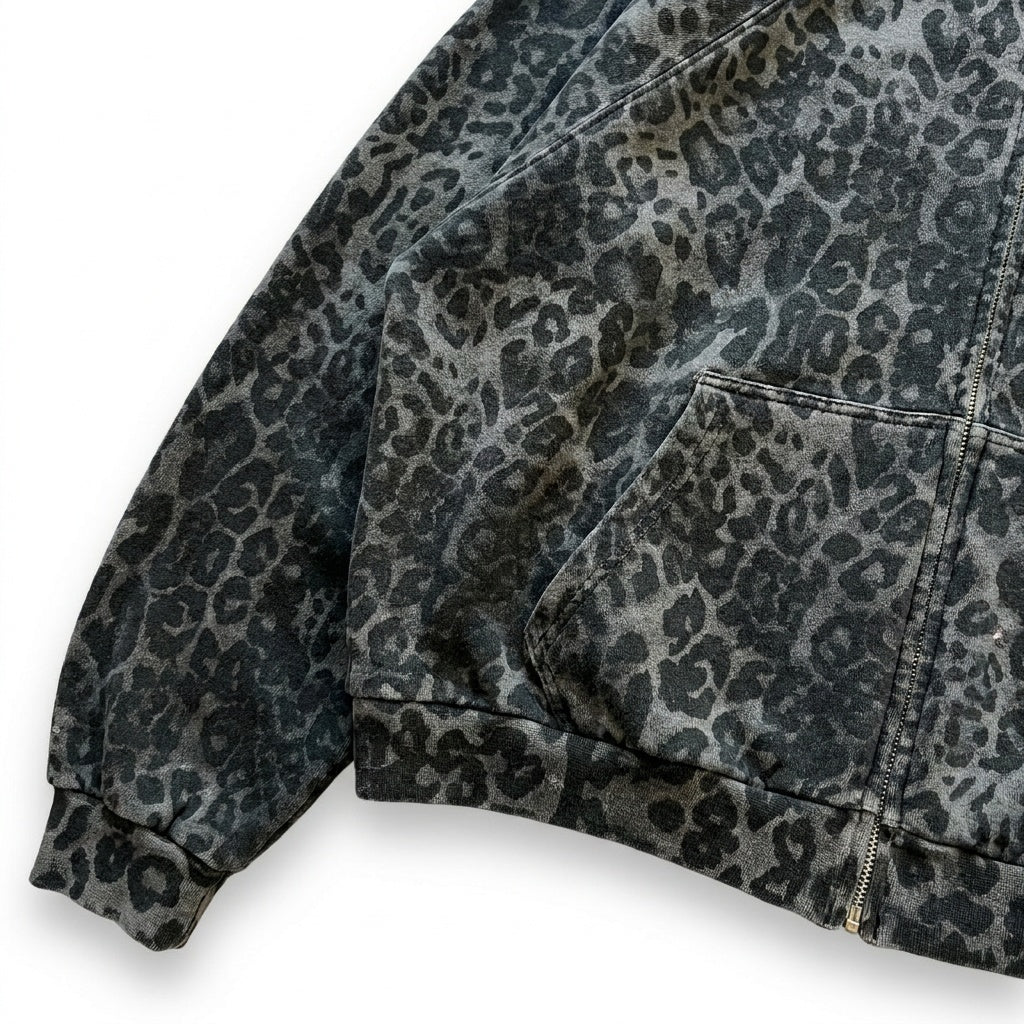 UNSEEN-Studios Leopard Zip Hoodie Dynama