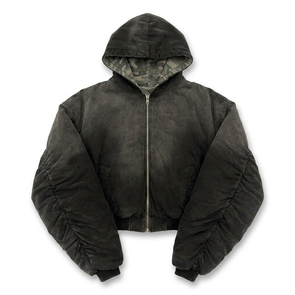 UNSEEN-Studios Neverland Camo Zip Bomber Jacket