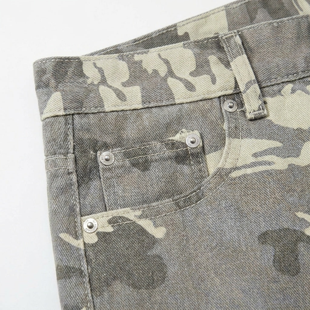 UNSEEN-Studios Grey Camo Shorts