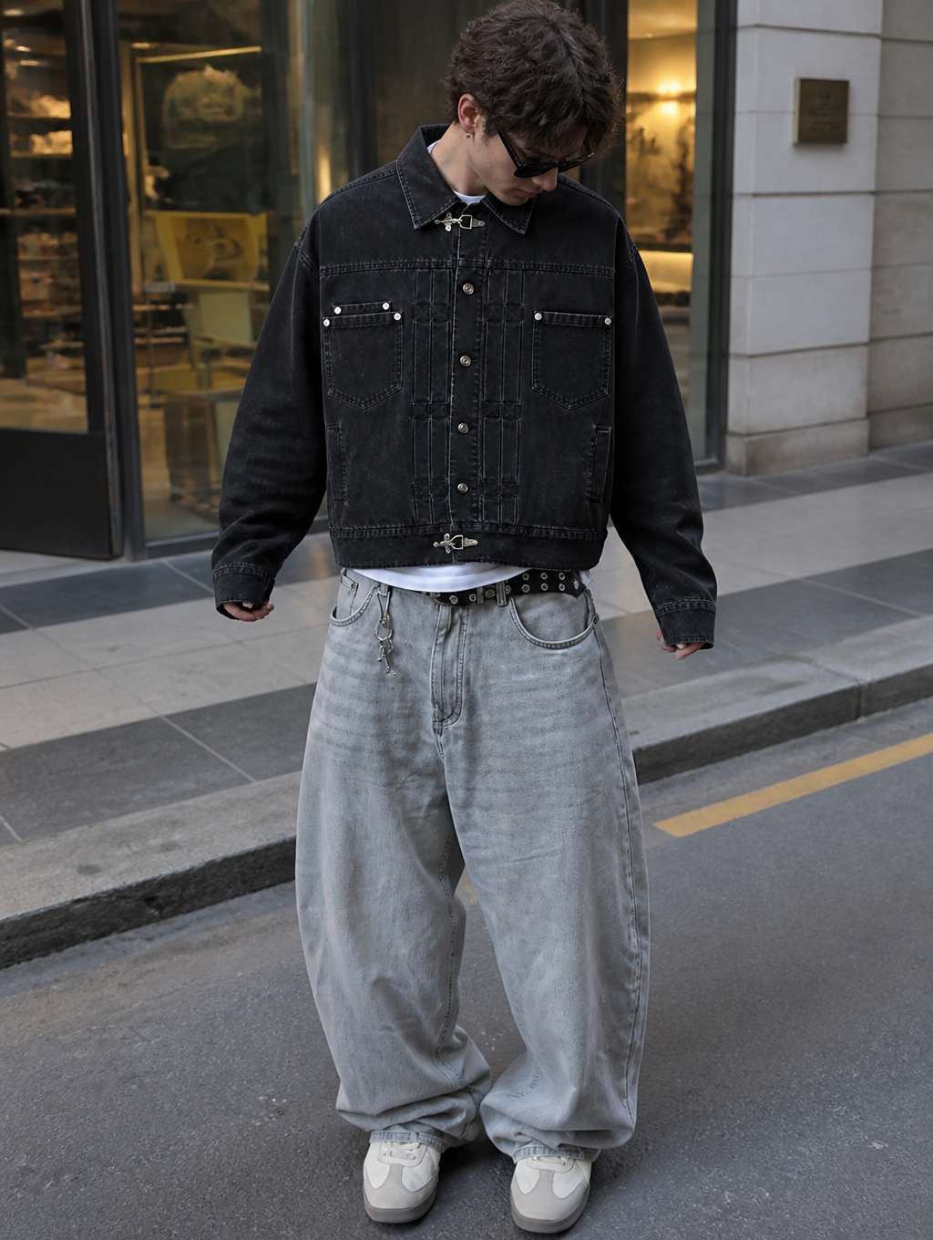 UNSEEN-Studios Chainlink Denim Jacket