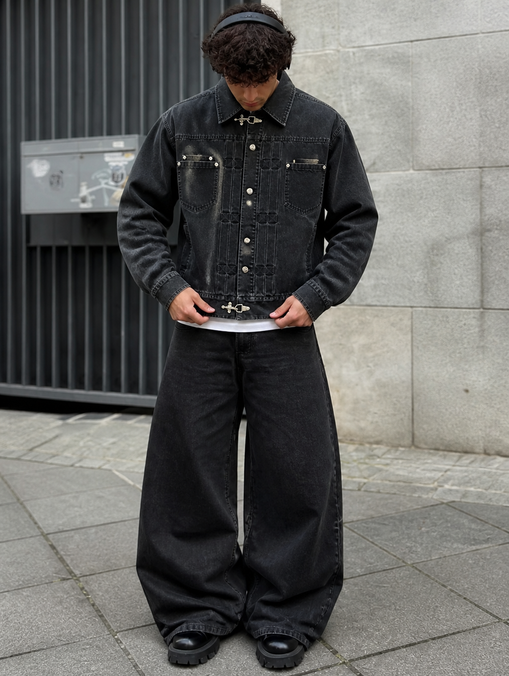 UNSEEN-Studios Chainlink Denim Jacket