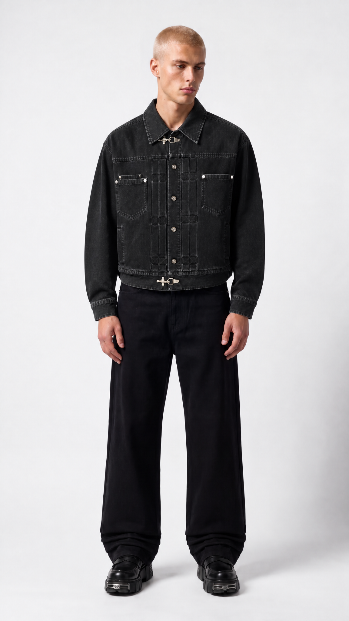 UNSEEN-Studios Chainlink Denim Jacket