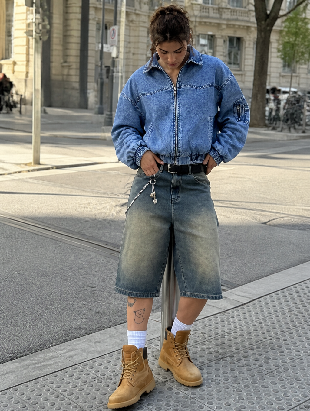 UNSEEN-Studios Vintage Washed Denim Jacke