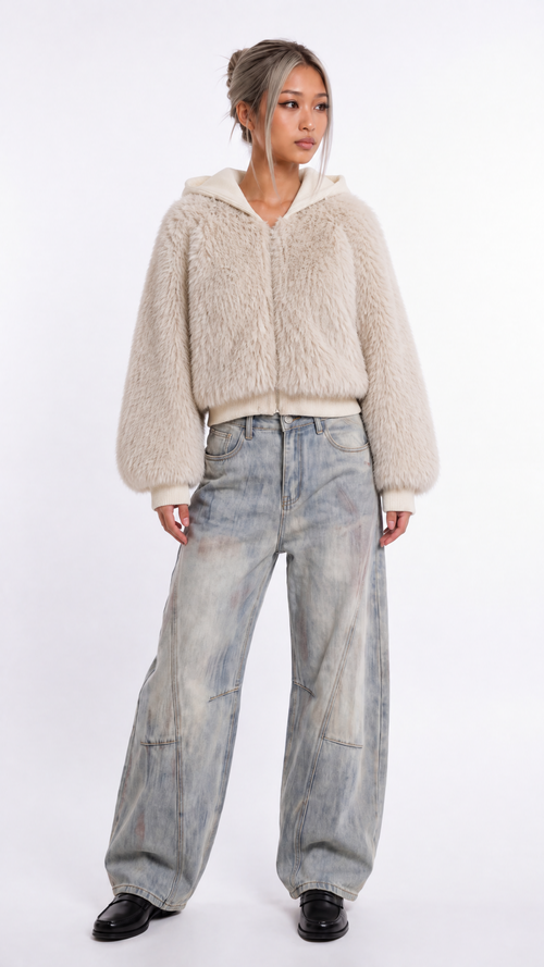 UNSEEN-Studios Angel Kiss Fur Jacket